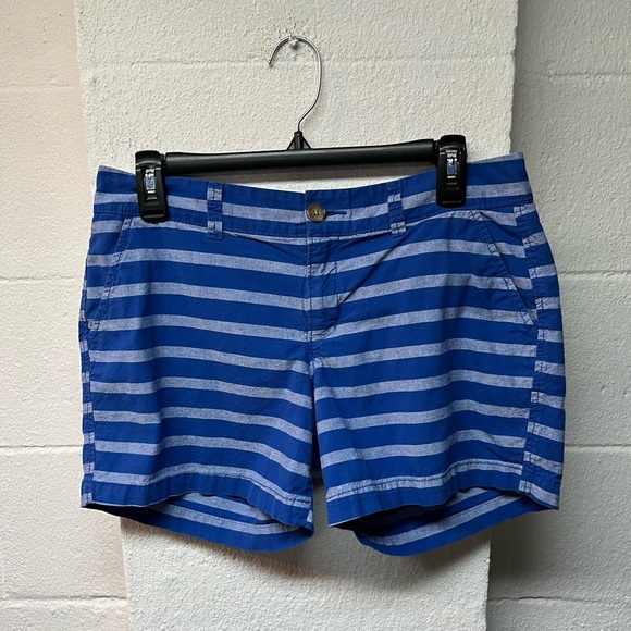 Old Navy Blue Striped Women's Shorts - Picture 1 of 4